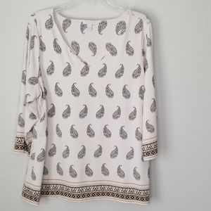 Charter Club v- neck top 1X